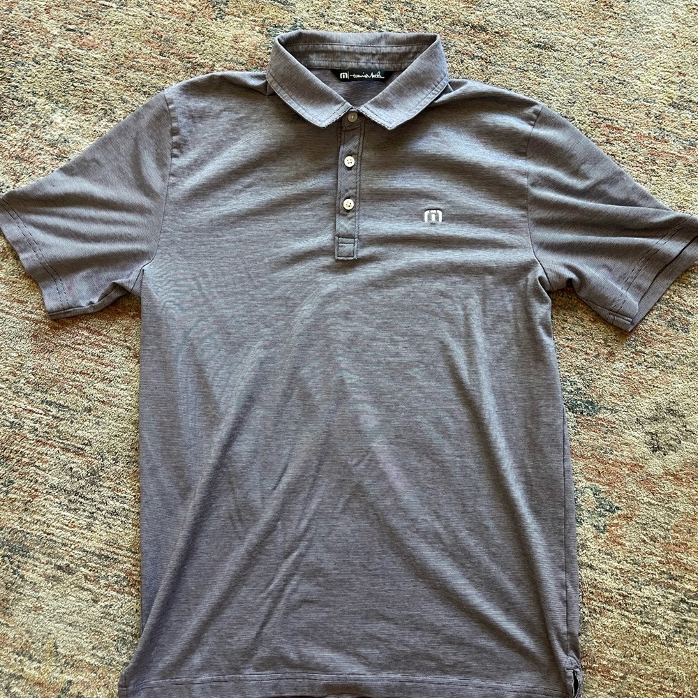 Travis Mathew Maroon Shade Polo Shirt